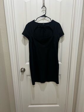 wild fable Black Dress with Front Keyhole